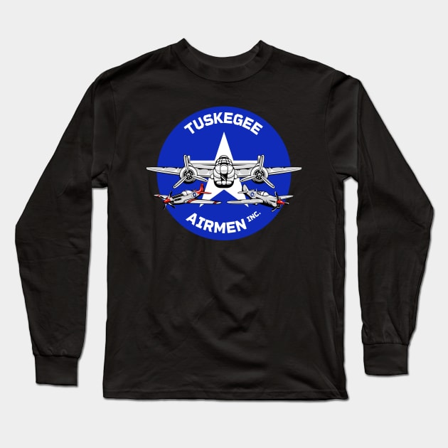 tuskegee airmen logo Long Sleeve T-Shirt by theanomalius_merch